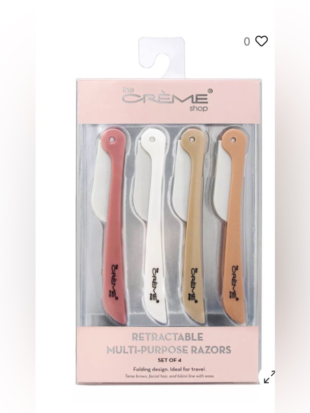 5 for $35 (1) Retractable Multipurpose Razors from the crème shop.